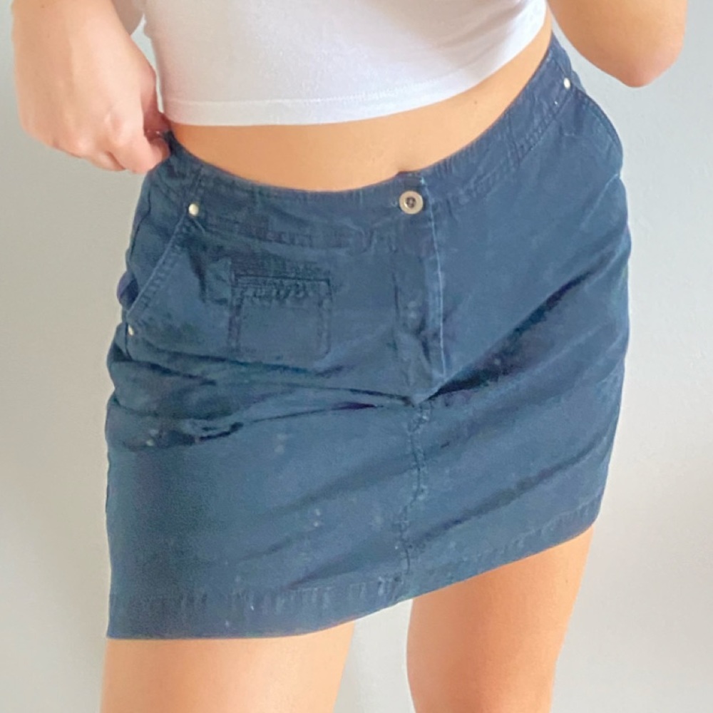 navy blue dockers vintage women’s uniform skirt